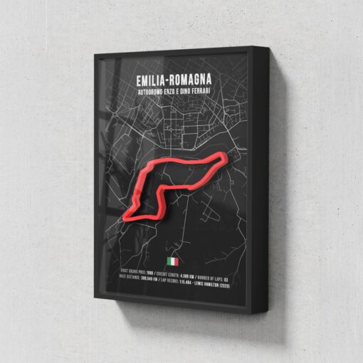 3D poster Imola Talianska Grand Prix Formula 1